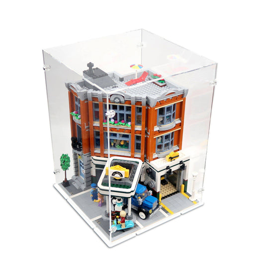 Corner Garage Display Case for LEGO 10264