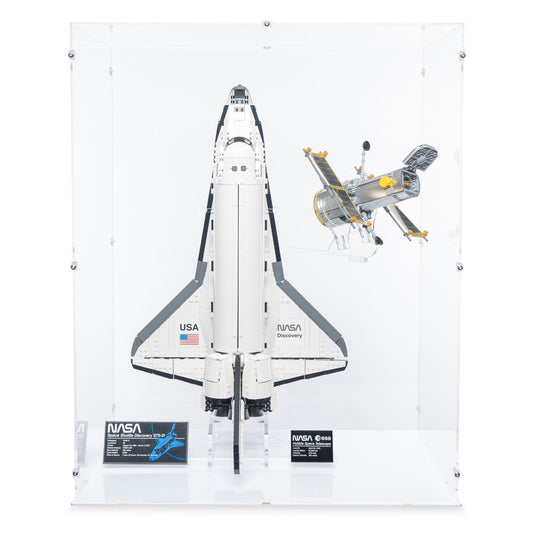 NASA Space Shuttle Discovery (Vertical) Display Case & Stand for LEGO 10283