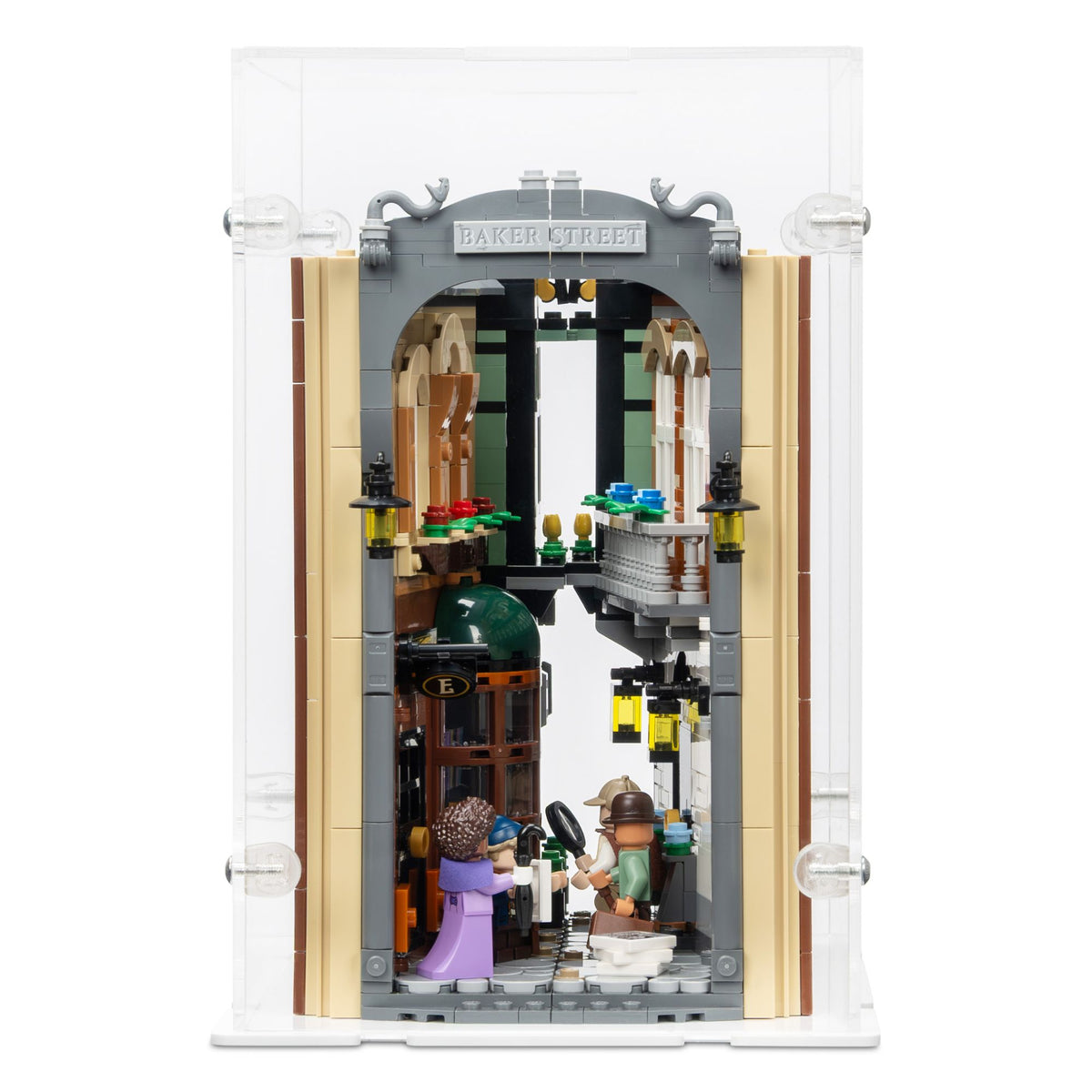 Sherlock Holmes: Book Nook Display Case for LEGO 10351 (Closed)