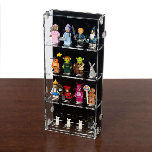 2in1 Desk and Wall 16 LEGO Minifigure Display Case (4x4)