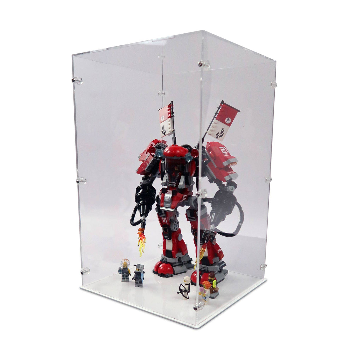 Ninjago Fire Mech Display Case for LEGO 70615