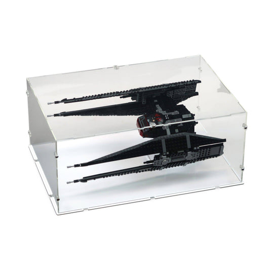 Kylo Ren's TIE Fighter XL Display Case & Stand for LEGO 75179