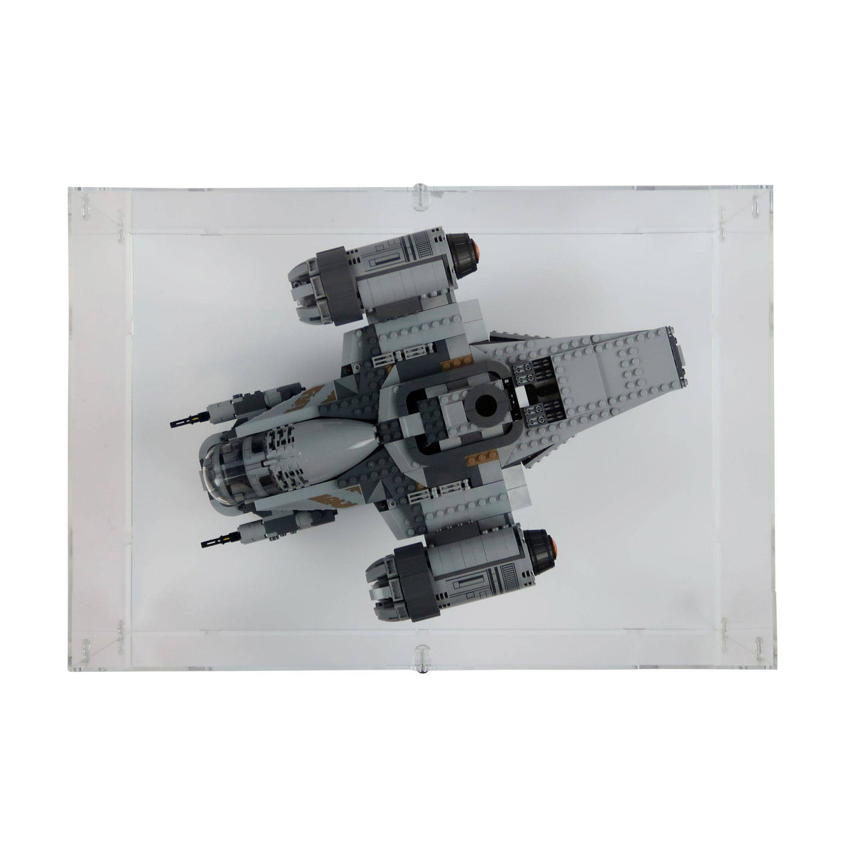 The Mandalorian Bounty Hunter Transport Display Case for LEGO 75292