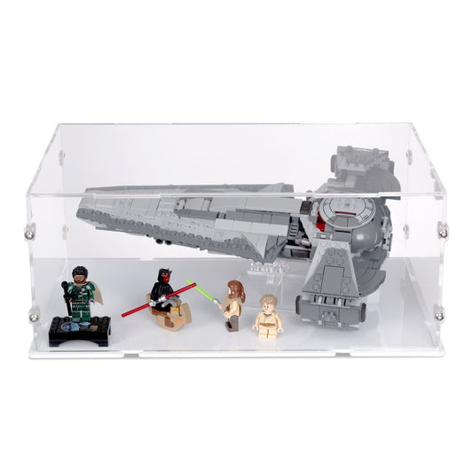 Darth Maul's Sith Infiltrator Display Case And Stand for LEGO 75383