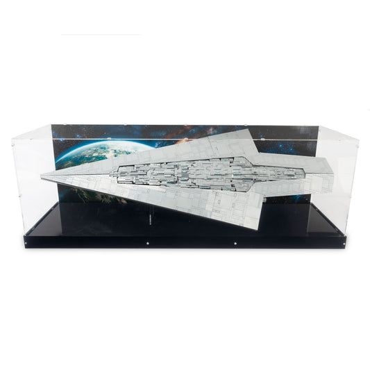 Special Edition Executor Super Star Destroyer Display Case and Stand for LEGO 75457 (Fits IKEA KALLAX)