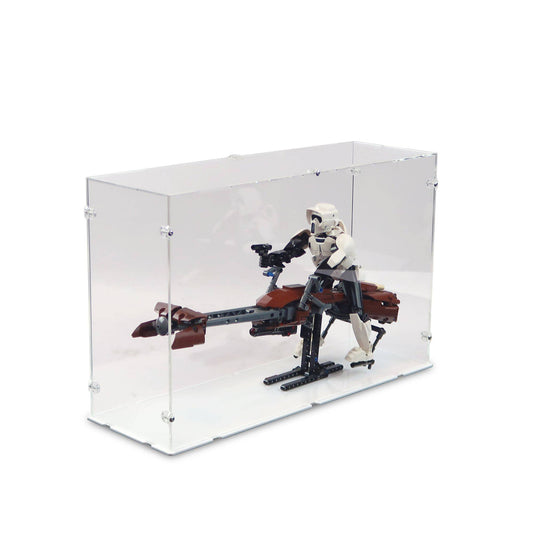 Scout Trooper & Speeder Bike Display Case for LEGO 75532