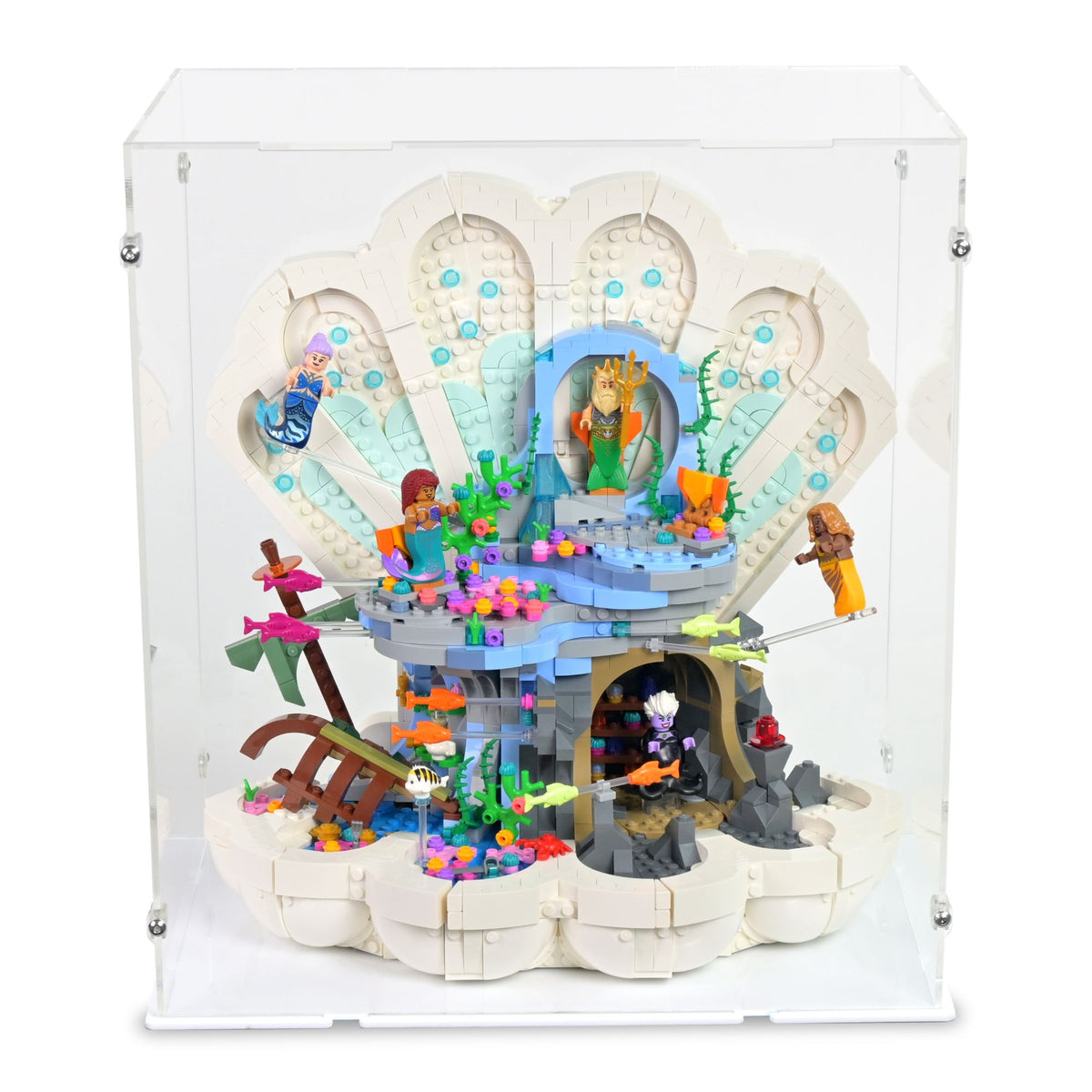 Little Mermaid Royal Clamshell Display Case for LEGO 43225