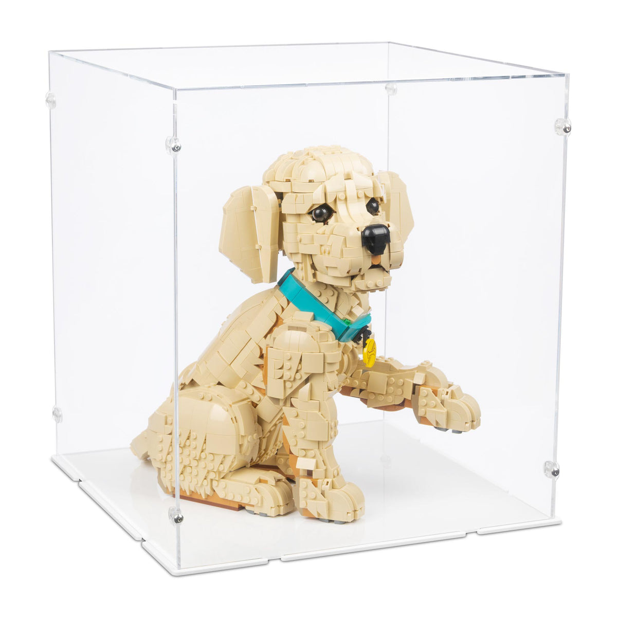 Golden Retriever Puppy Display Case for LEGO 11384