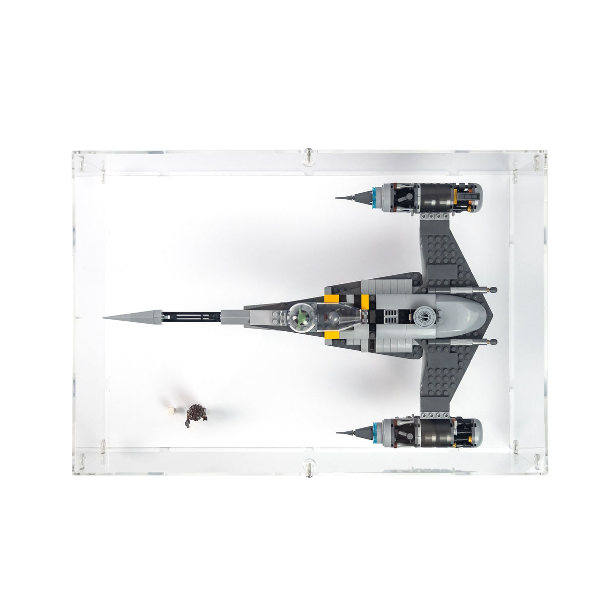 Mandalorian's N-1 Starfighter Display Case & Stand for LEGO 75325