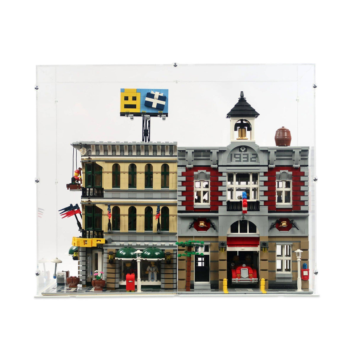 2x LEGO Modular Buildings Display Case H43