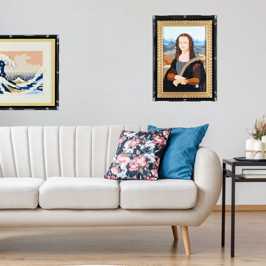 Mona Lisa Wall Mounted Display Case for LEGO 31213