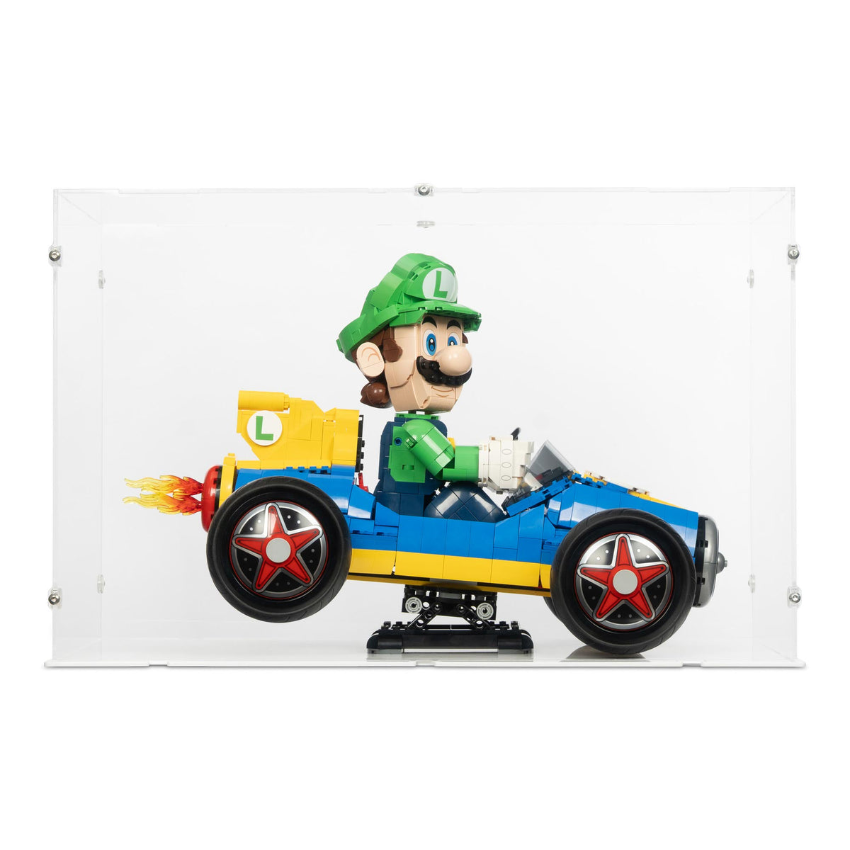 Mario Kart Luigi & Mach 8 Display Case for LEGO 72050