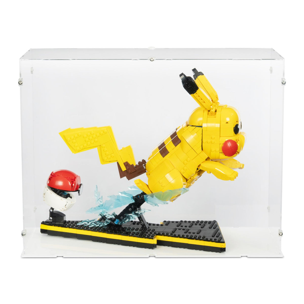 Pokémon Pikachu and Poké Ball Display Case for LEGO 72152