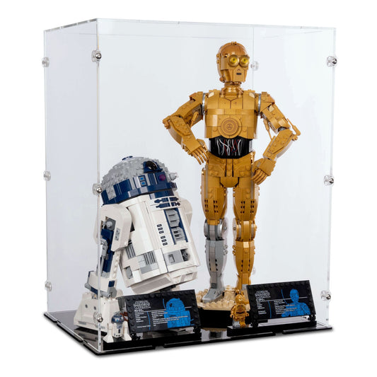 C-3PO & R2-D2 Display Case for LEGO 75398/75379