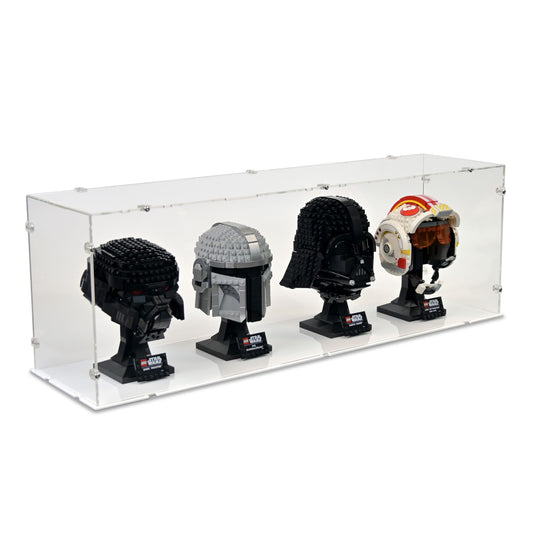 4x LEGO Helmets Display Case