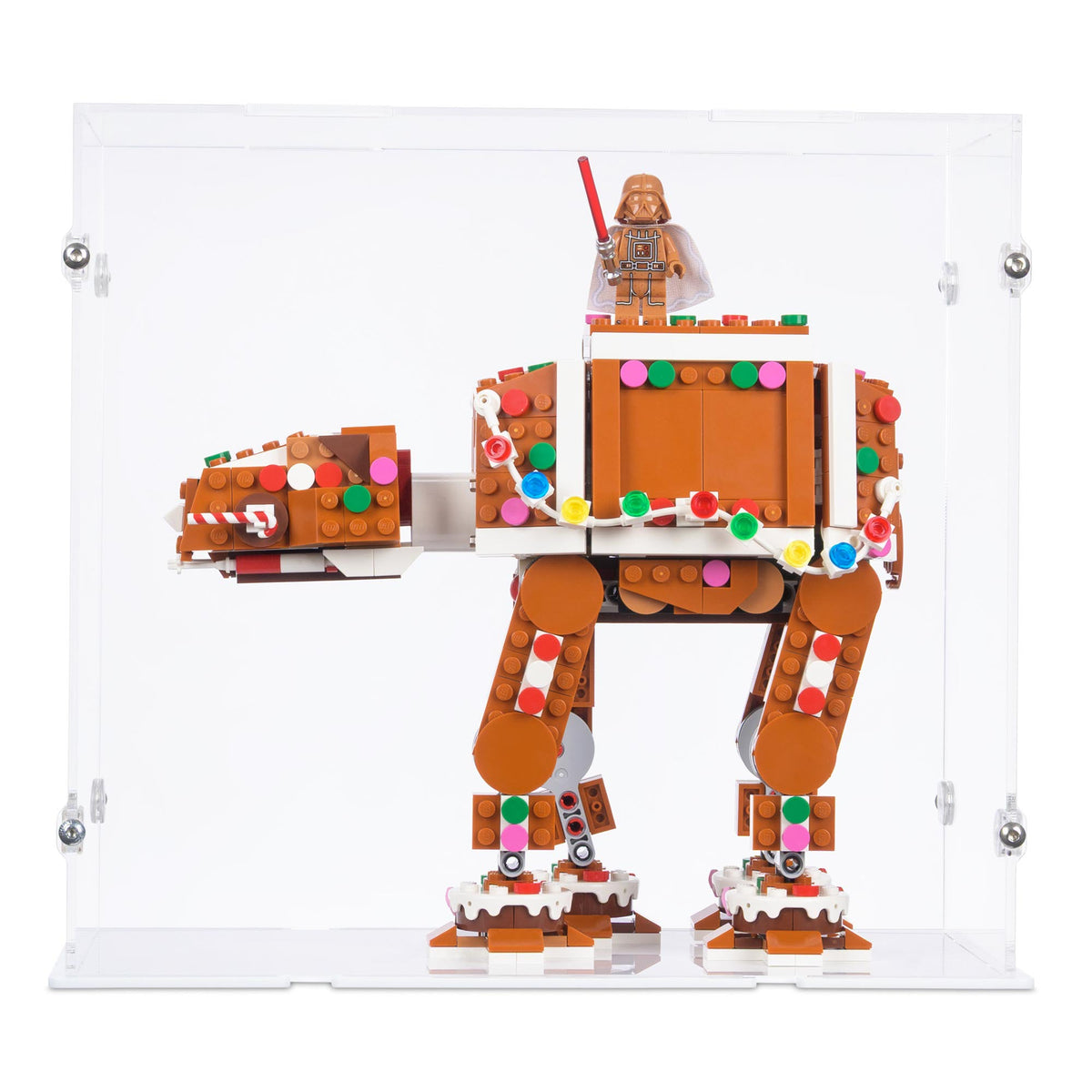 Gingerbread AT-AT Walker Display Case for LEGO 40806