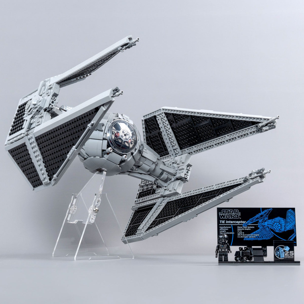 Display Stand for LEGO 75382 UCS TIE Interceptor