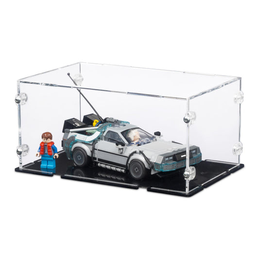 Time Machine from Back to the Future Display Case for LEGO 77256