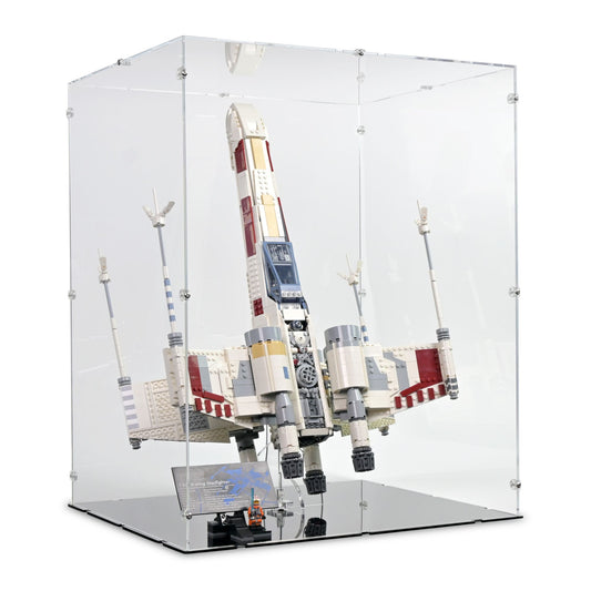 UCS X-Wing Starfighter Vertical Display Case & Stand for LEGO 75355
