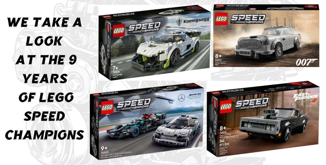 picture of 4 LEGO speed champion boxes
