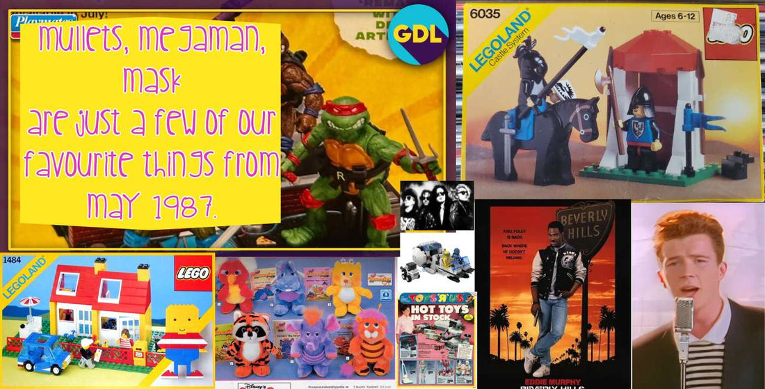 picture of toys from 1987 and musicians