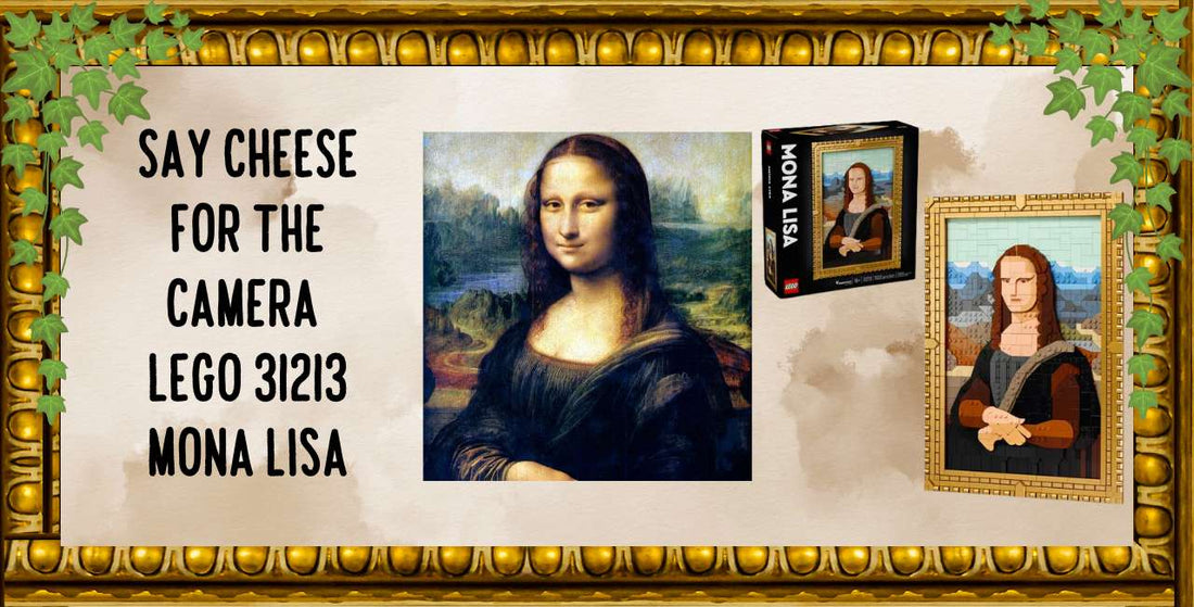 picture of the Mona Lisa painting and LEGO version