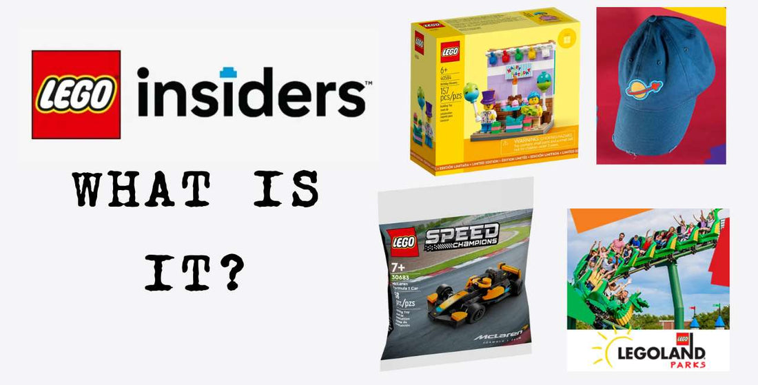LEGO Insiders rewards, cap, polybag, Legoland tickets, small LEGO set