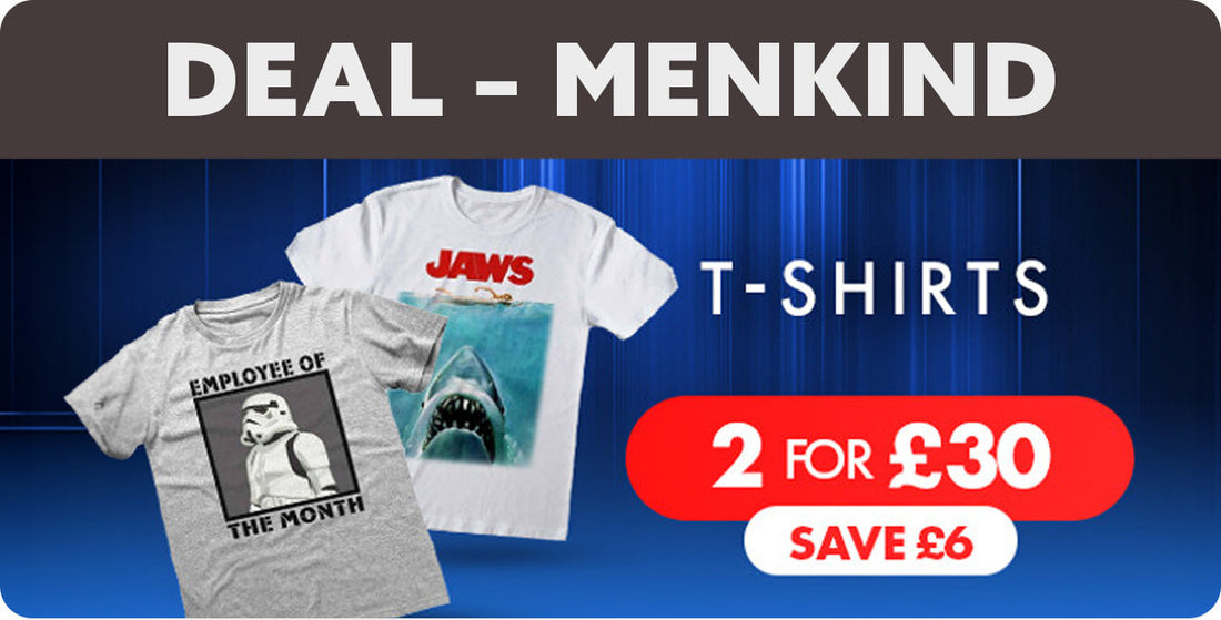 Two T-Shirts For £30 At Menkind