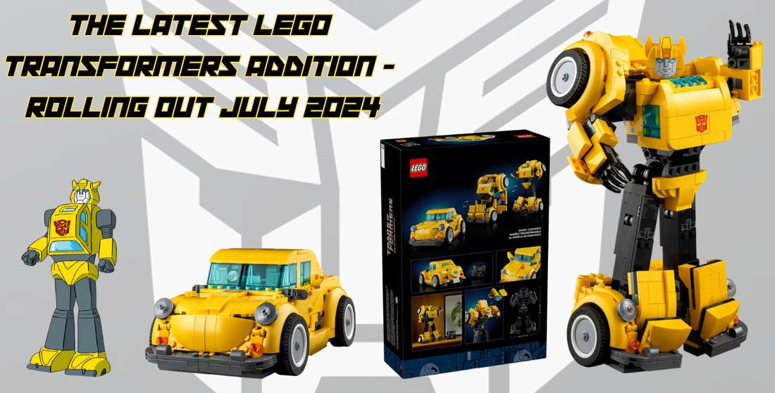 picture of LEGO Transformer Bumbleebee and G1 cartoon Bumblebee