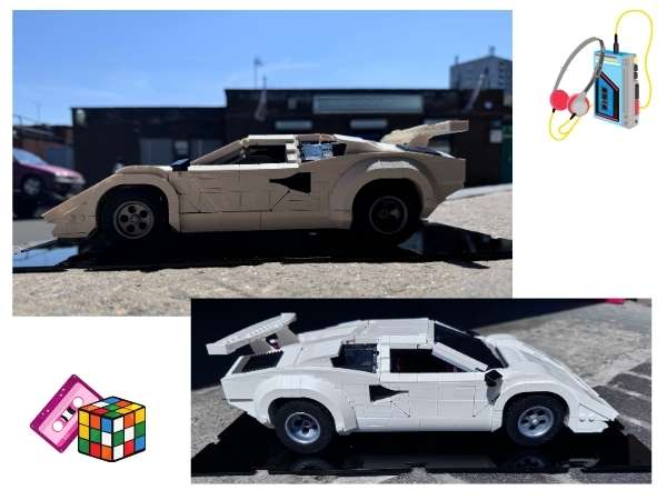 LEGO Lamborghini Countach built