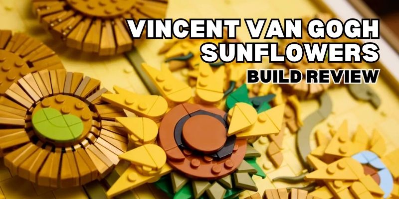 van gogh sunflowers lego build review