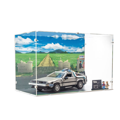 Back to the Future Time Machine Display Case for LEGO 10300 (Large)