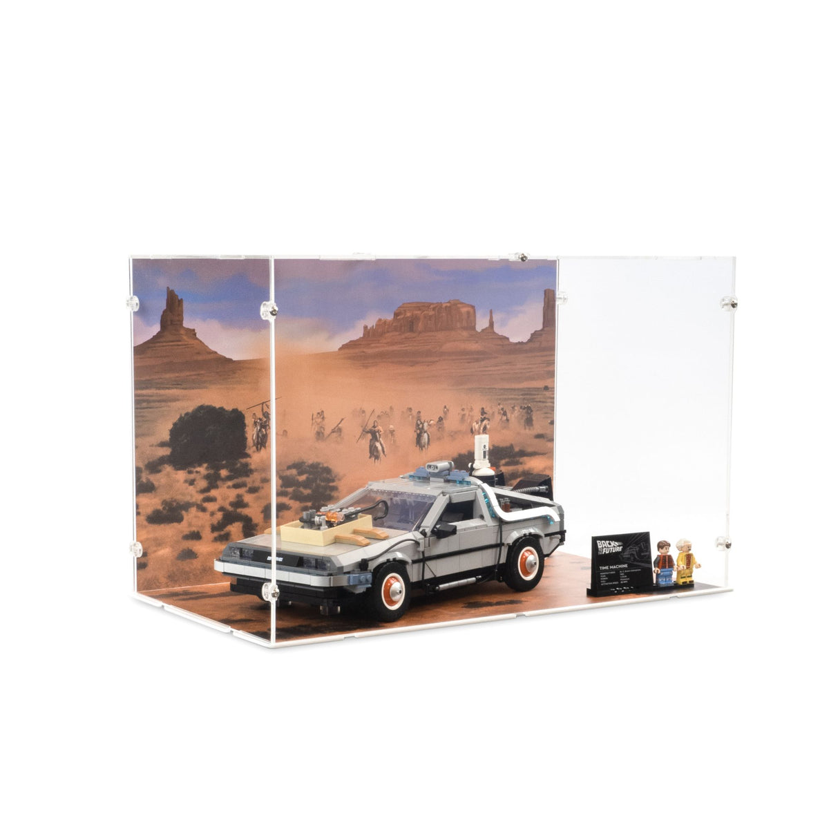 Back to the Future Time Machine Display Case for LEGO 10300 (Large)