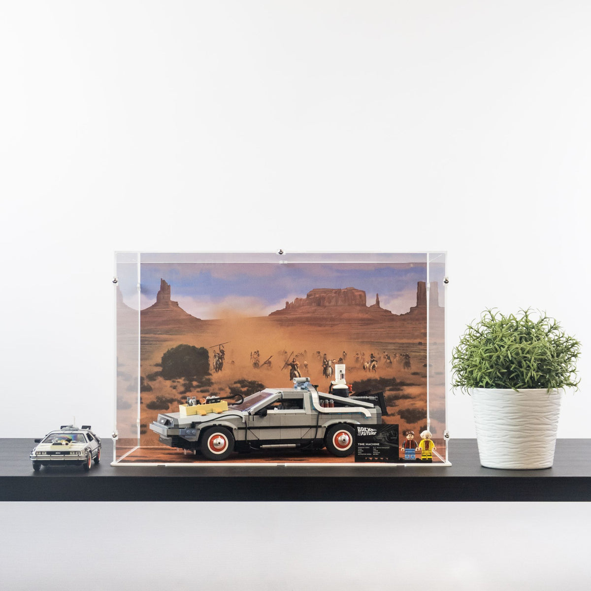 Back to the Future Time Machine Display Case for LEGO 10300 (Large)