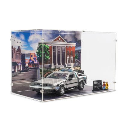 Back to the Future Time Machine Display Case for LEGO 10300 (Large)