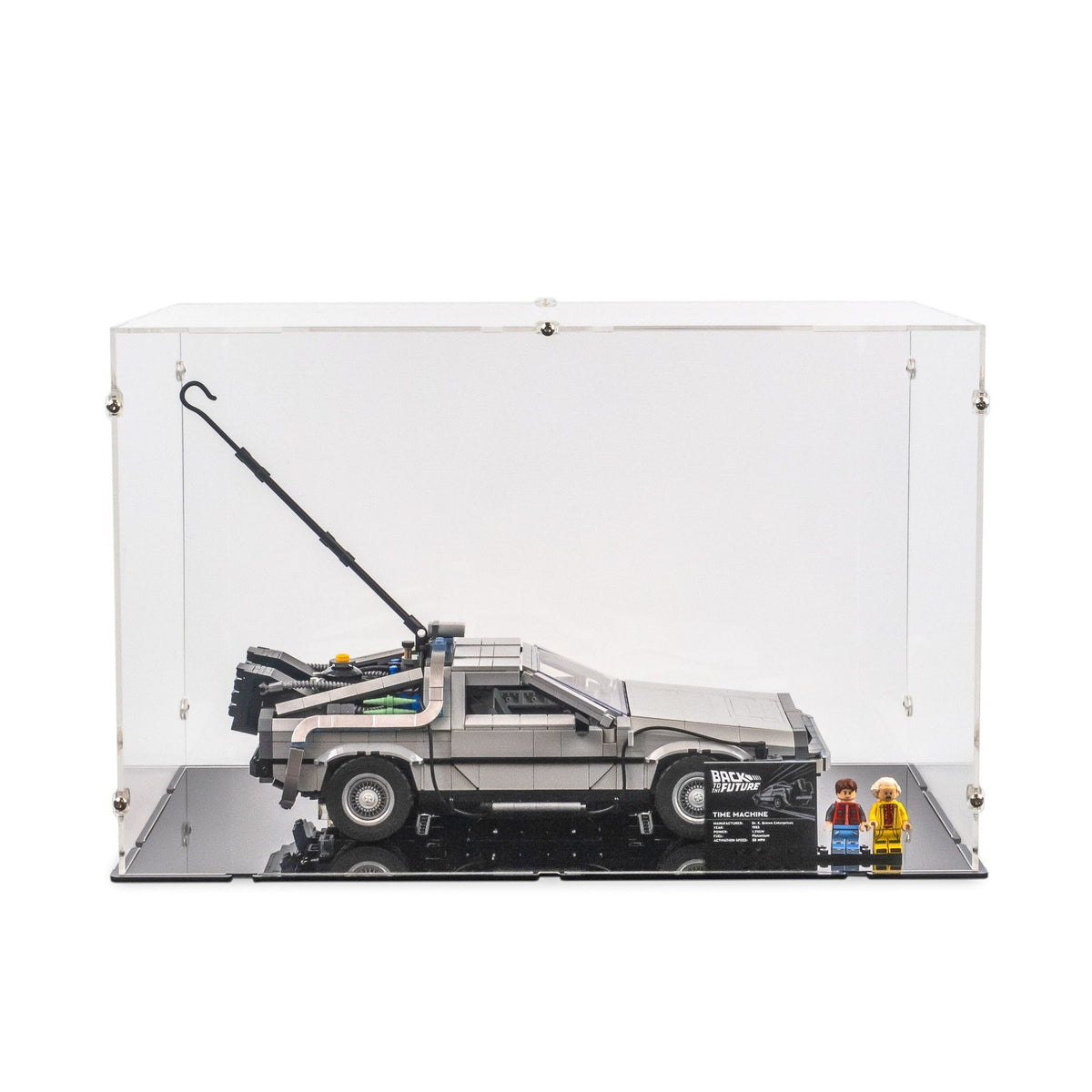 Back to the Future Time Machine Display Case for LEGO 10300 (Large)