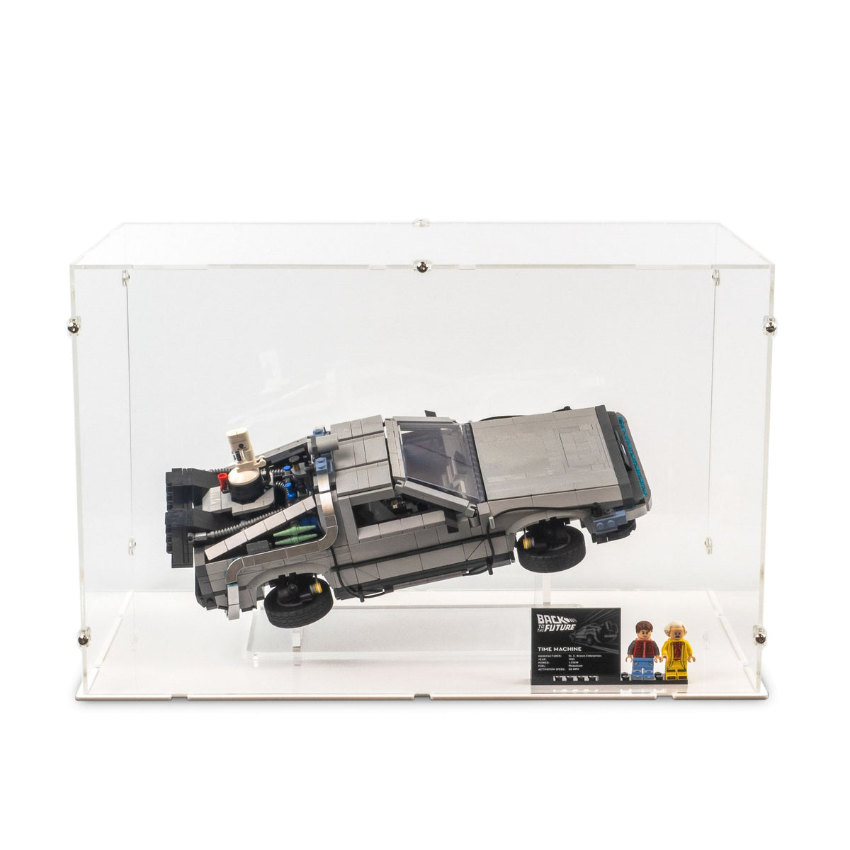 Back to the Future Time Machine Display Case for LEGO 10300 (Large)