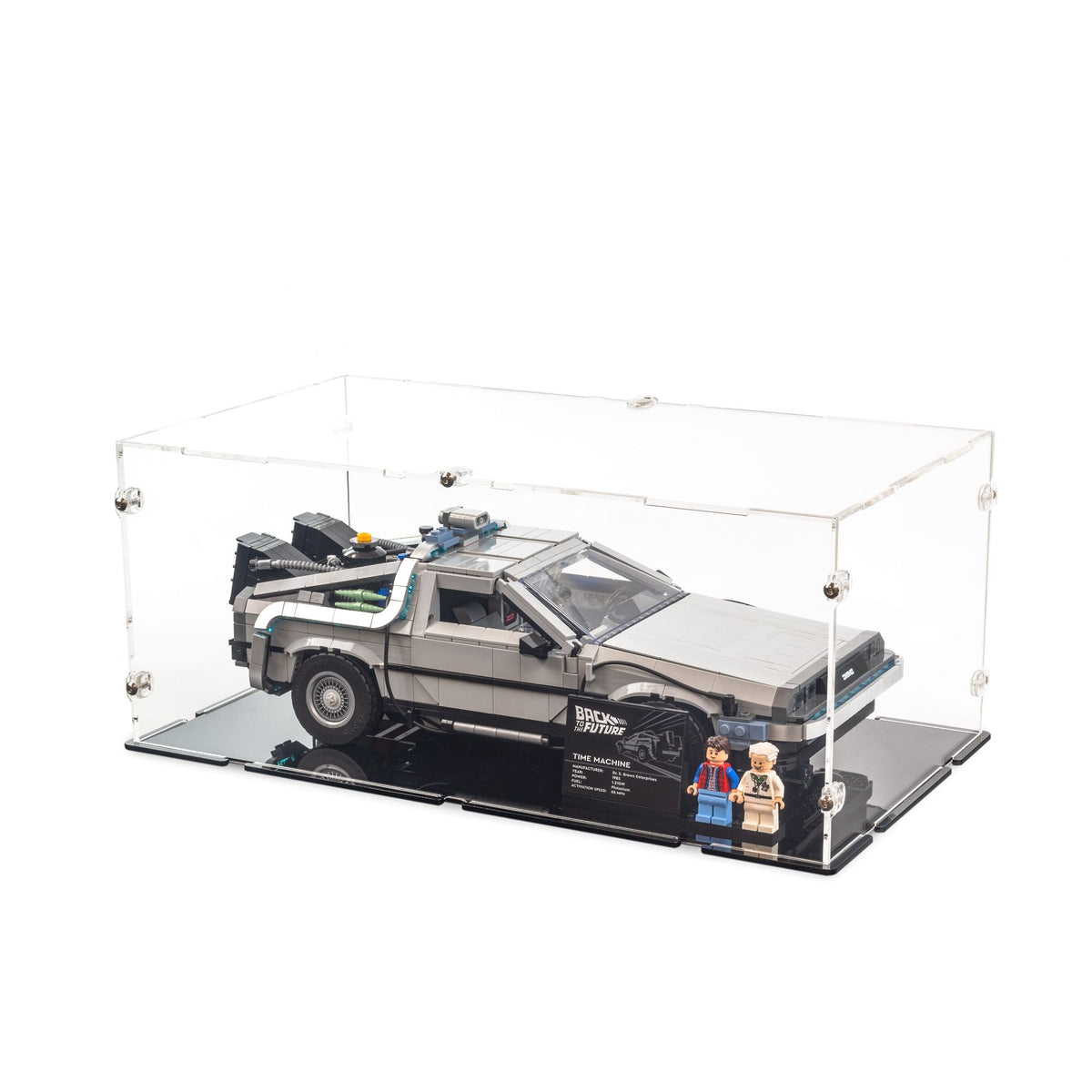 Back to the Future Time Machine Small Display Case for LEGO 10300
