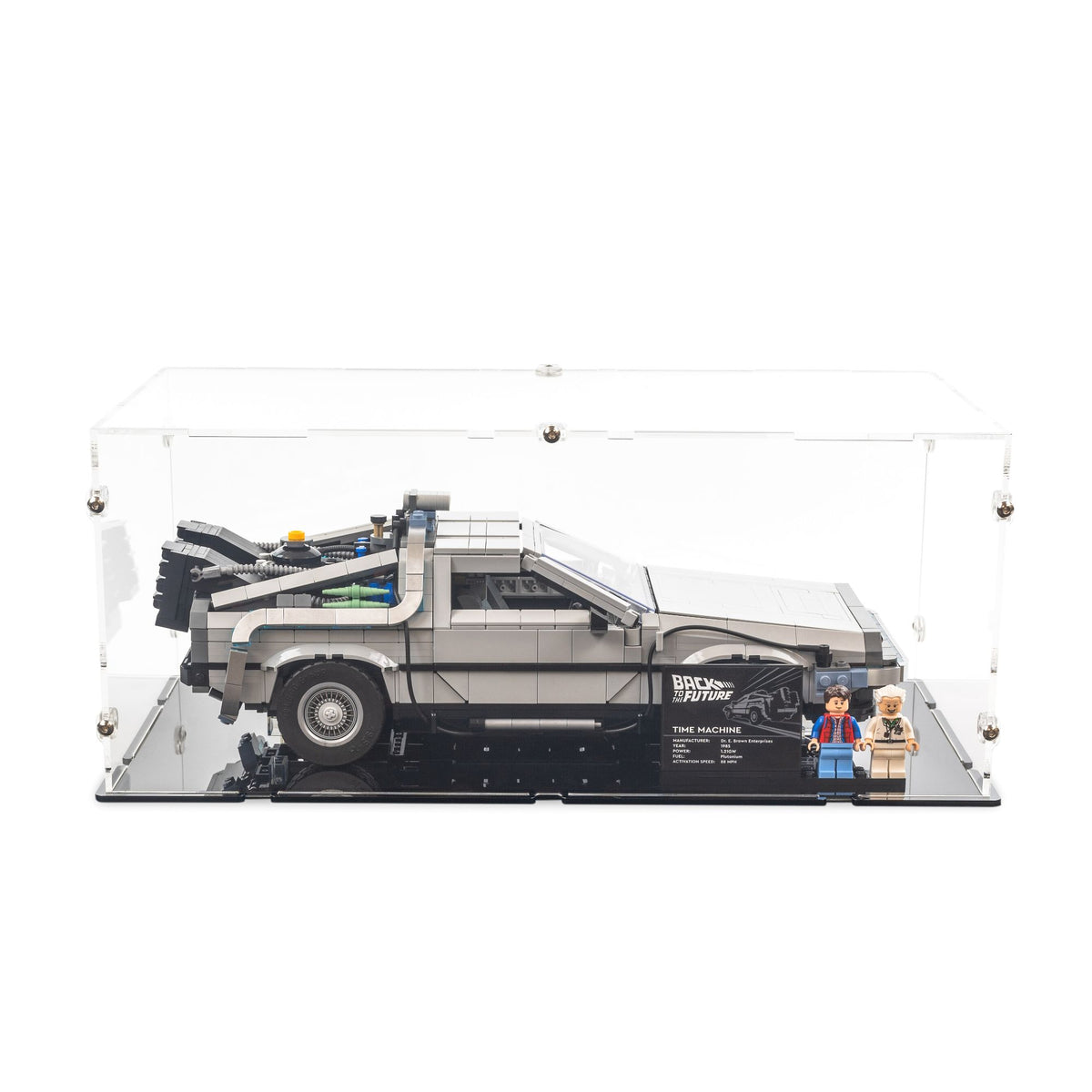 Back to the Future Time Machine Small Display Case for LEGO 10300