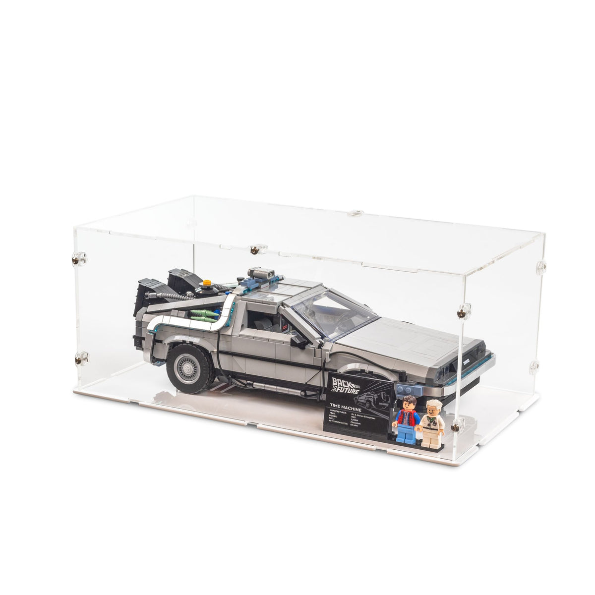 Back to the Future Time Machine Small Display Case for LEGO 10300