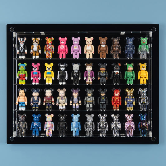 40 Bearbrick 100% Wall Display Case