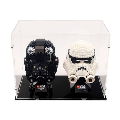 2x Star Wars Helmets Display Case