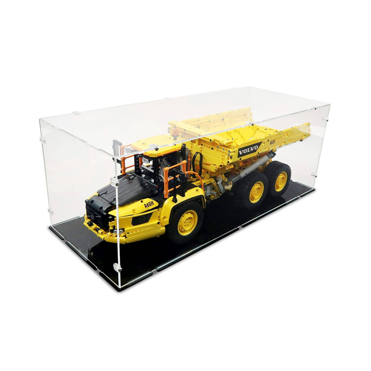 6x6 Volvo Articulated Hauler Display Case for LEGO 42114