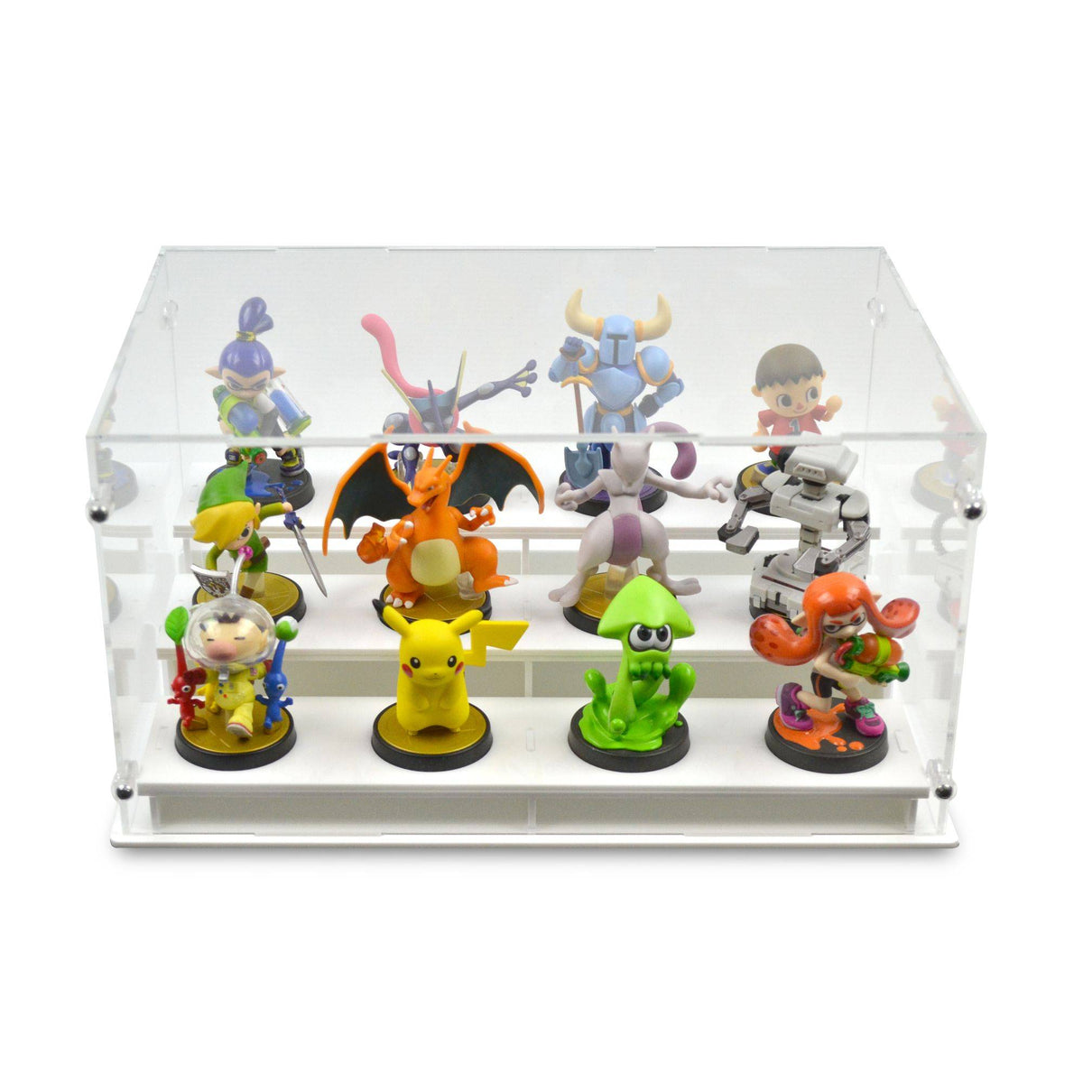 12 Nintendo Amiibo Figures Display Case
