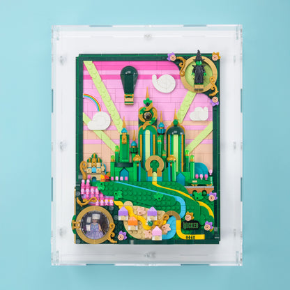 Wicked Emerald City Art Wall Mounted Display Case for LEGO 75685