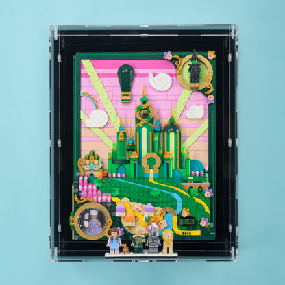 Wicked Emerald City Art Wall Mounted Display Case for LEGO 75685