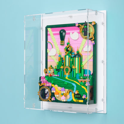 Wicked Emerald City Art Wall Mounted Display Case for LEGO 75685