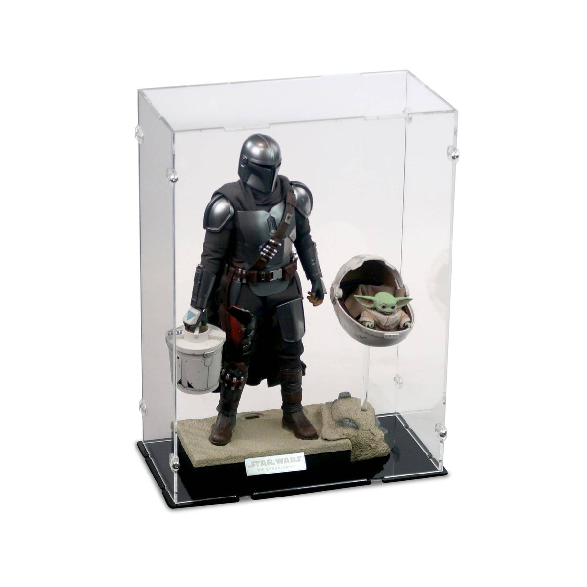 1/6 Scale Mandalorian & The Child Display Case for Hot Toys TMS 015