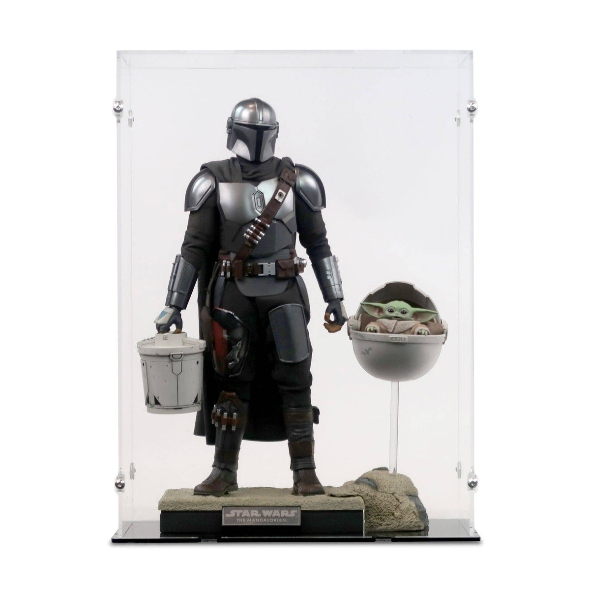 1/6 Scale Mandalorian & The Child Display Case for Hot Toys TMS 015