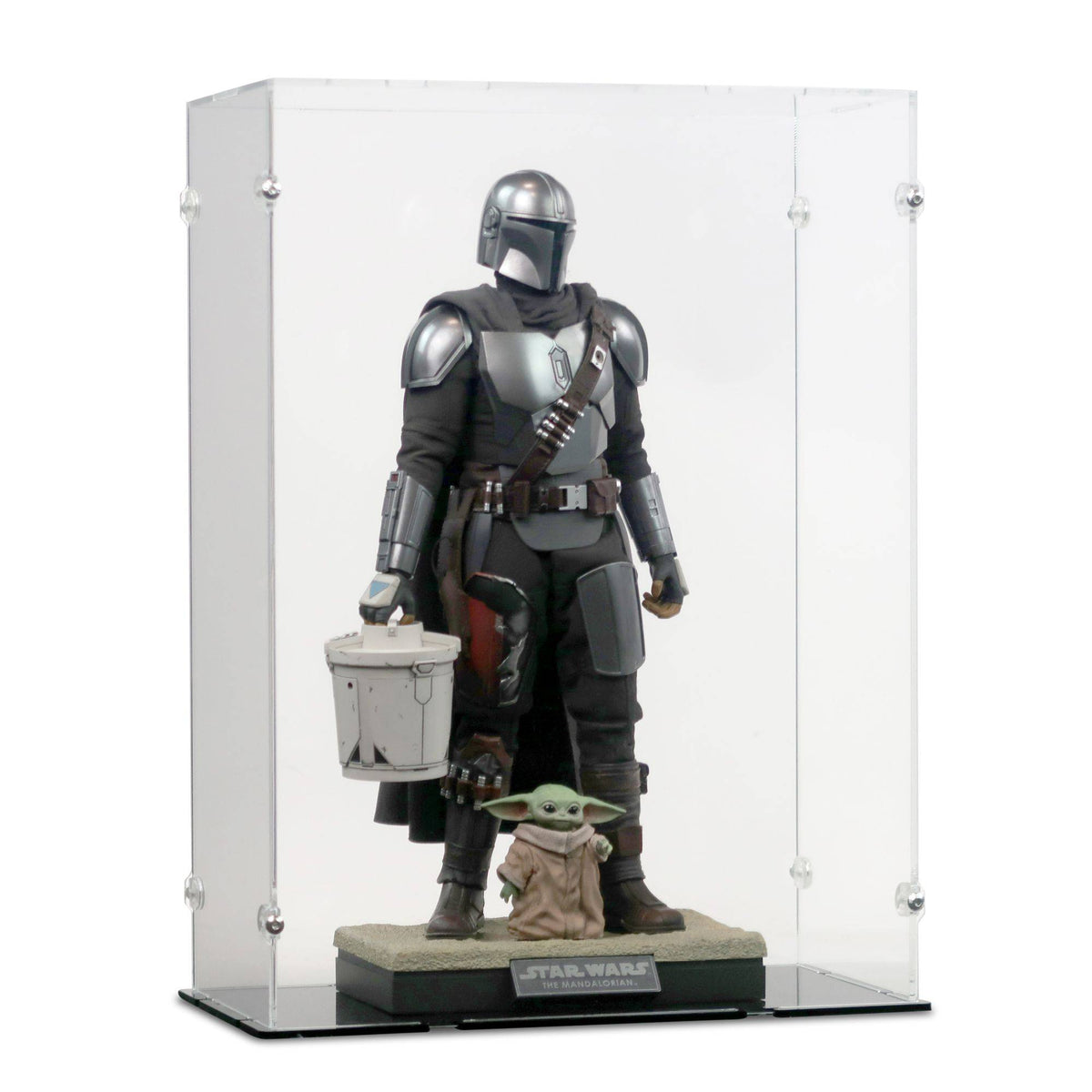 1/6 Scale Mandalorian & The Child Display Case for Hot Toys TMS 015